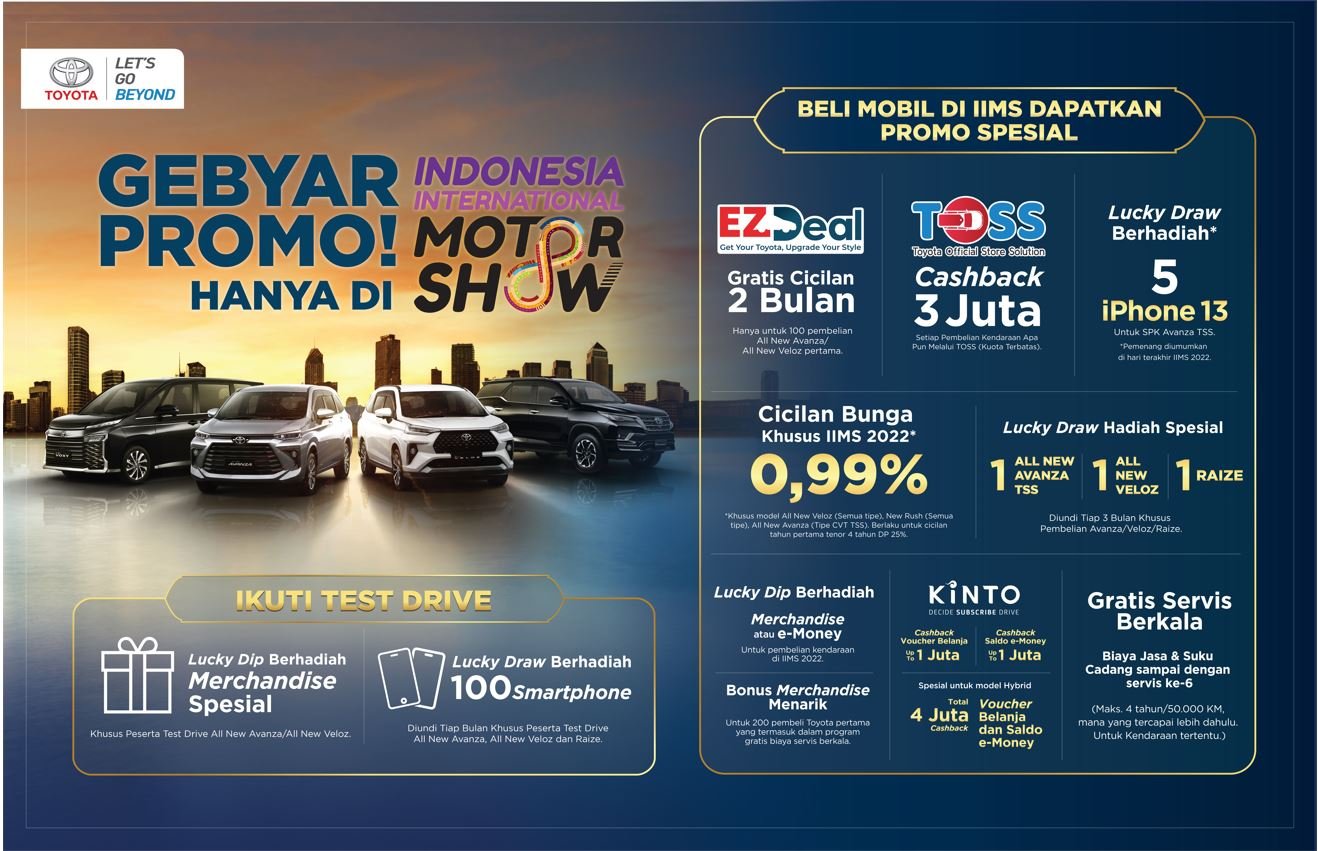 TOYOTA KEMBALI BERPARTISIPASI DI INDONESIA INTERNATIONAL MOTOR SHOW 2022